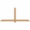 Ekena Millwork Eugene Smooth Timber Gable Bracket, Western Red Cedar, 72"W x 33"H x 1 1/2"D x 3 1/2"F, 11/12 Pitch GBW072X33X0204EUG00SWR - alternate 1